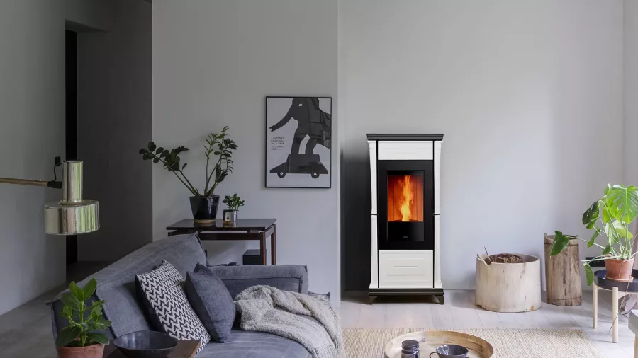 Image de l'A9 V Classic blanc en fonctionnement