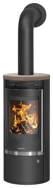Oranier Rota Top 2.0 en acier noir avec dessus en céramique grappa