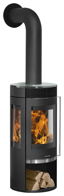 Oranier Rota Tre 2.0 en acier noir avec dessus en verre