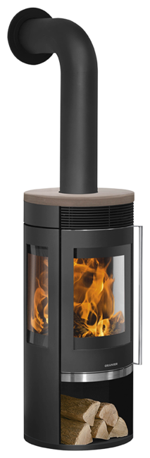 Oranier Rota Tre 2.0 en acier noir avec dessus en céramique grappa